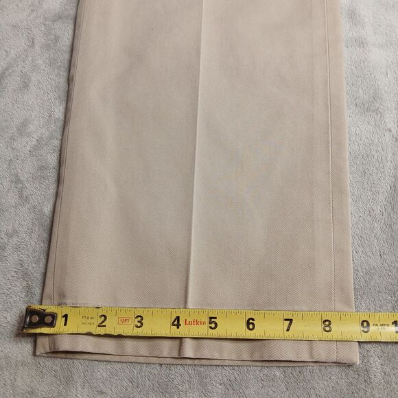 Brooks Brothers Hudson Dress Pants Mens 36x32 Classic Khaki Cotton Golf Preppy - Picture 10 of 13